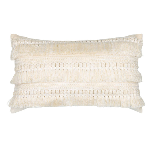 12" x 20" Elaine Smith Pillow Cascade Crema