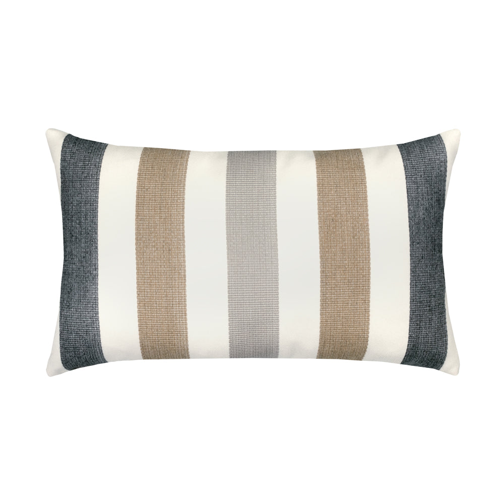 Elaine Smith Designer Lumbar Pillow Dune Stripe