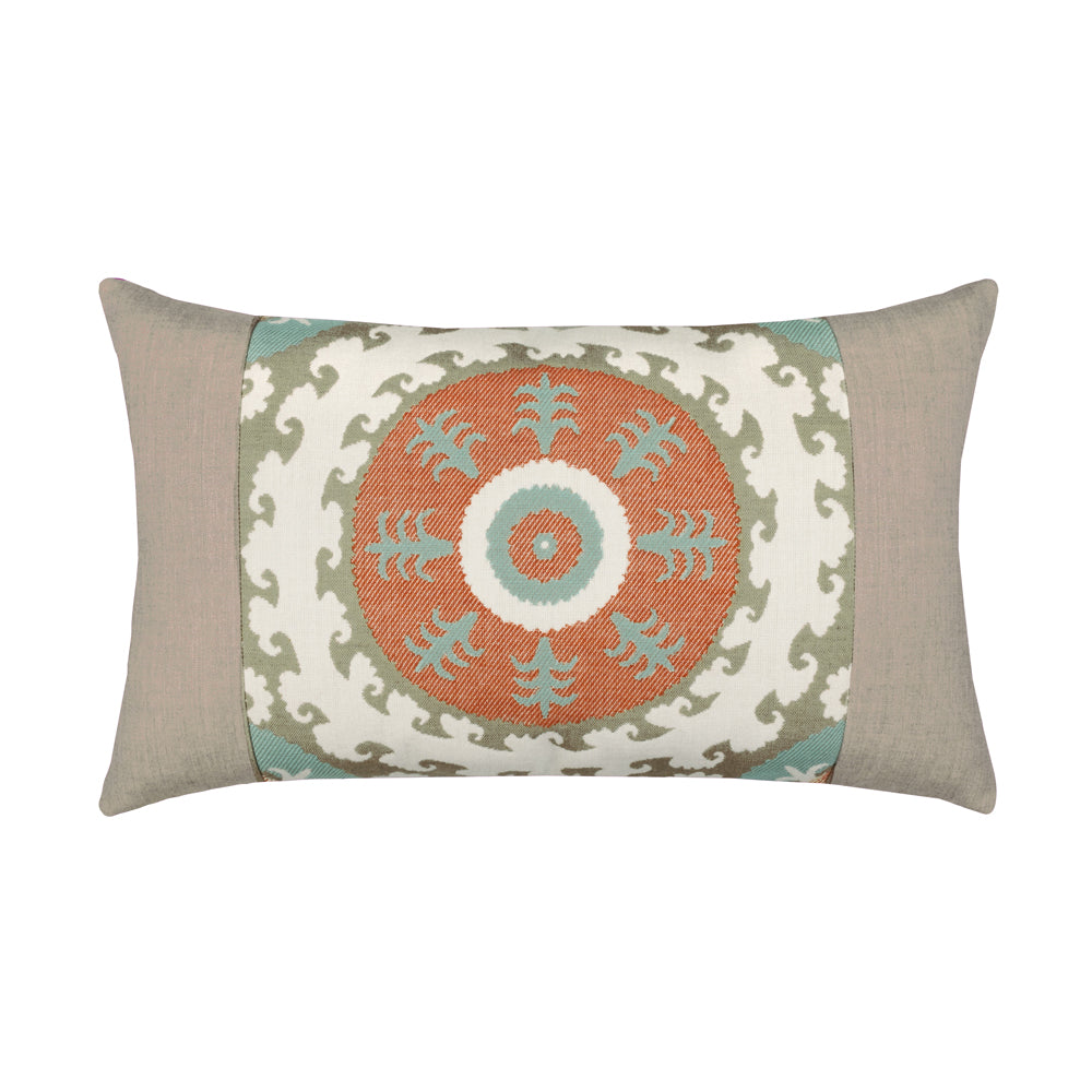 Elaine Smith Designer Lumbar Pillow Suzani Oasis