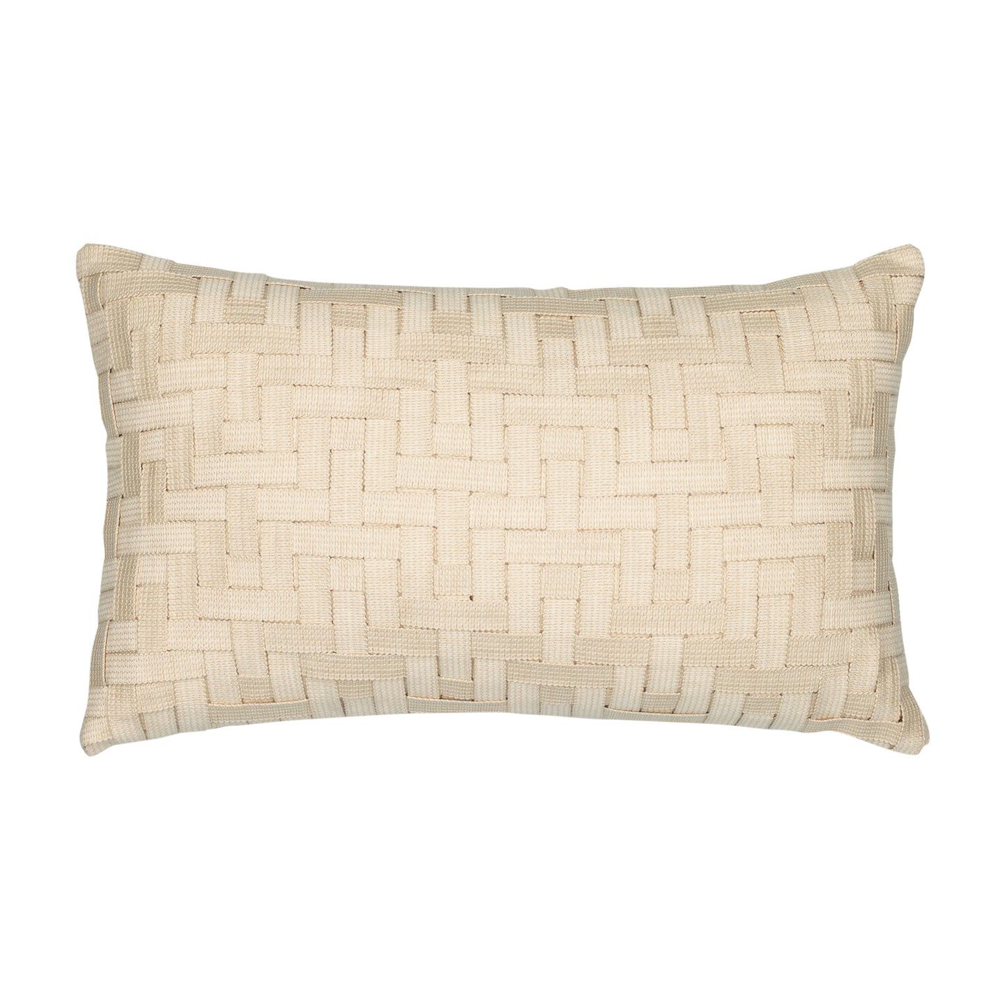 Elaine Smith Entwine Crema Lumbar Pillow, image 1