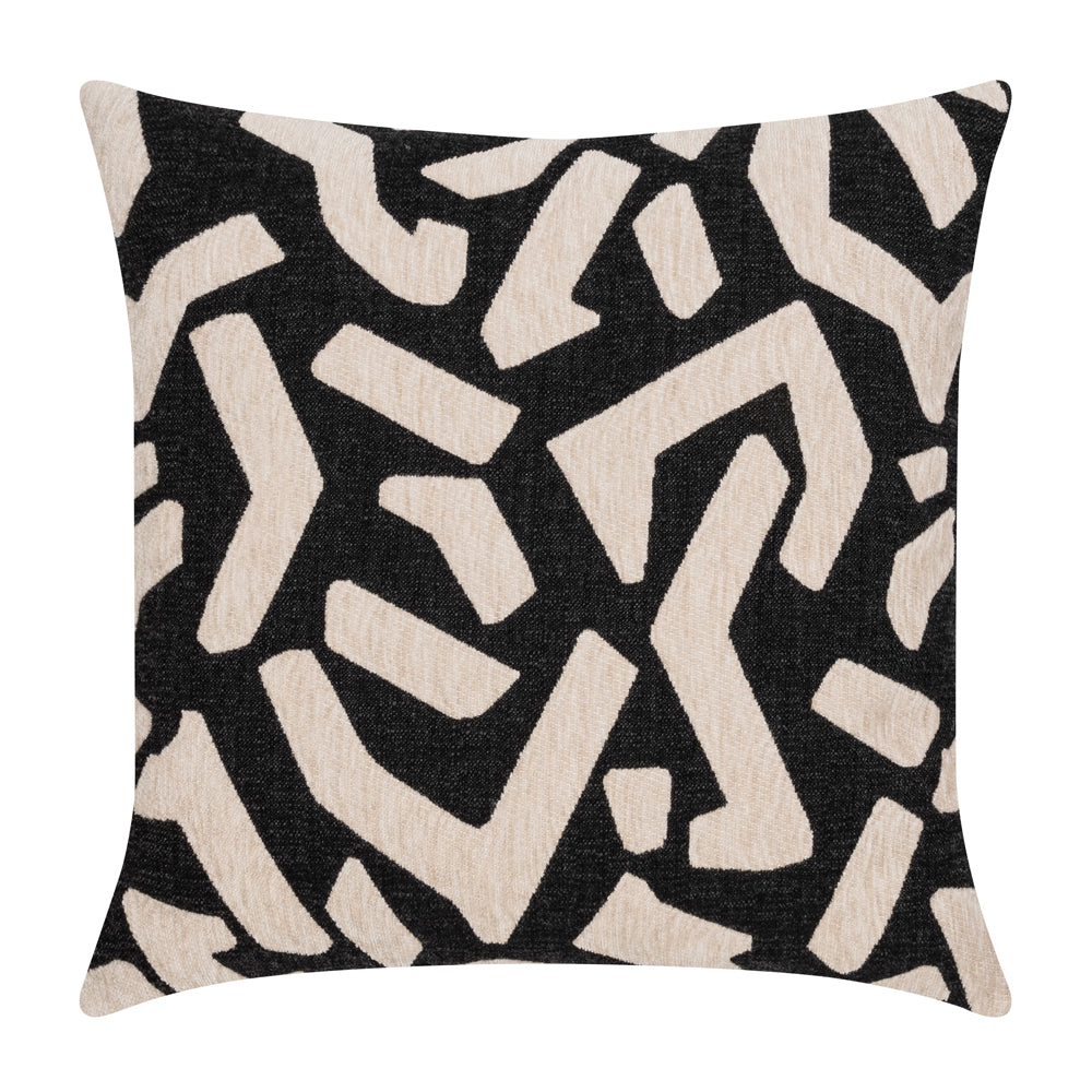 20" Square Elaine Smith Pillow  Fascination Charcoal