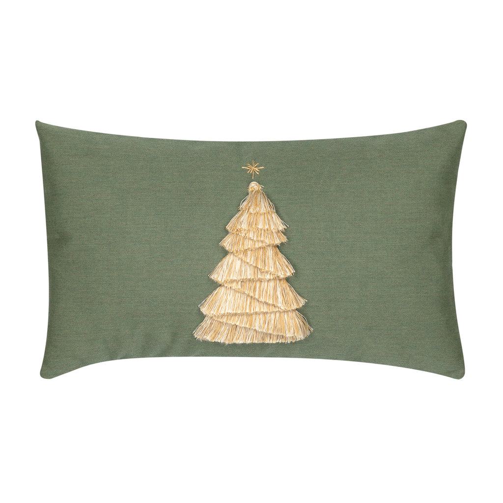 Elaine Smith Fraser Fir Fern Lumbar Pillow