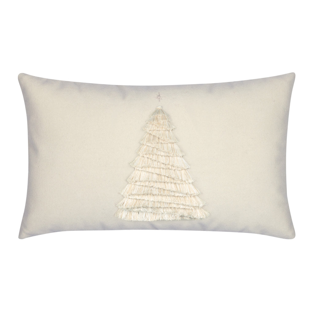 12" x 20" Elaine Smith Pillow Fraser Fir Ivory