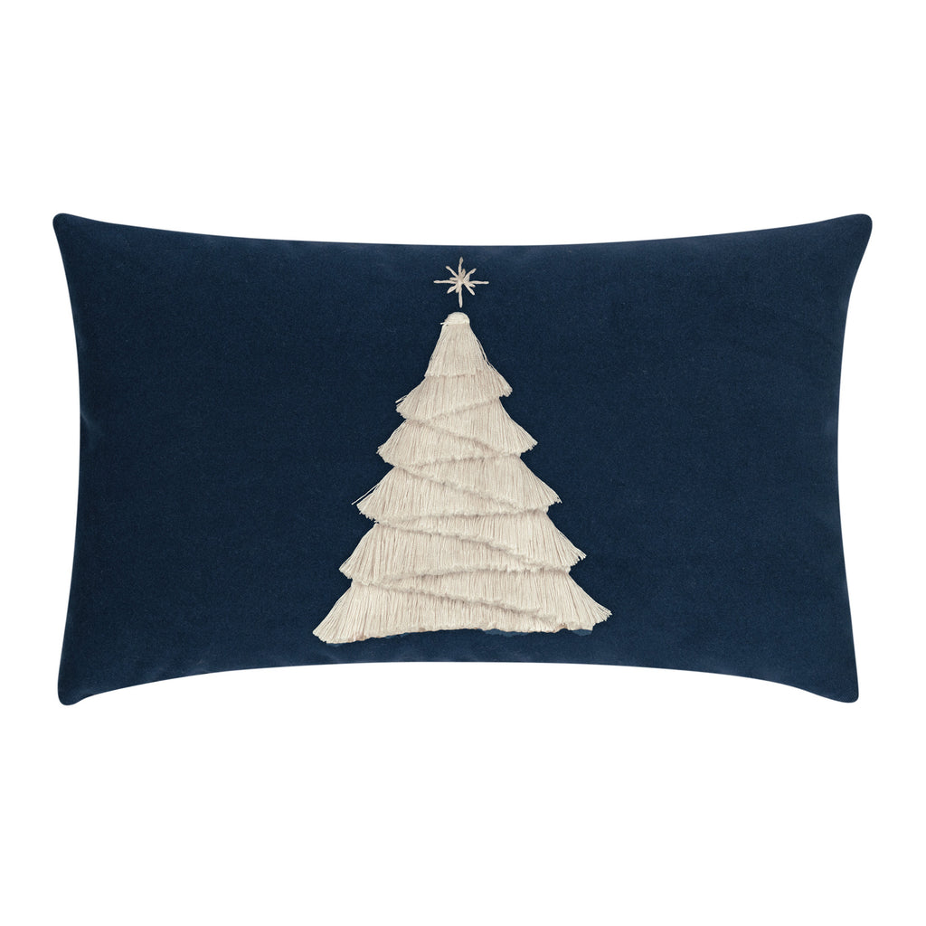 Elaine Smith Fraser Fir Midnight Lumbar Pillow