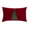 Elaine Smith Fraser Fir Ruby Lumbar Pillow