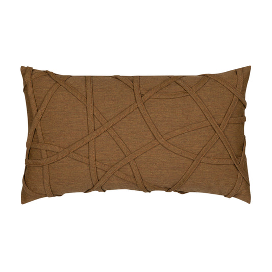 12" x 20" Elaine Smith Pillow Illusion Teak