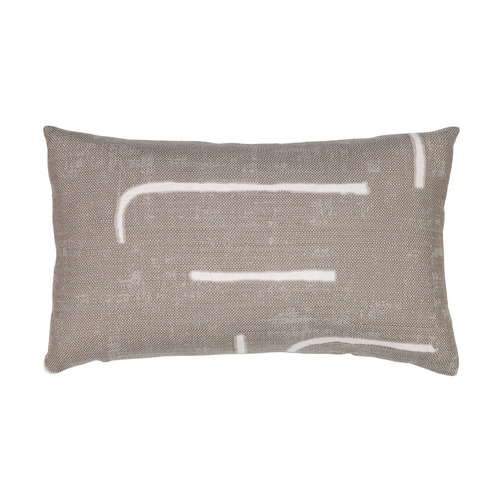 Elaine Smith Instinct Taupe Lumbar Pillow