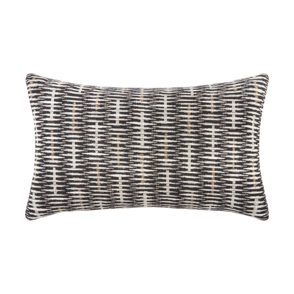 Elaine Smith Intertwine Ebony Lumbar Pillow