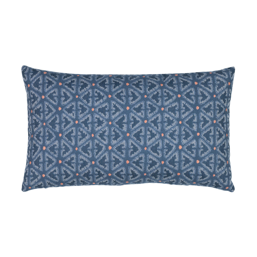 Elaine Smith Intricate Denim Lumbar Pillow