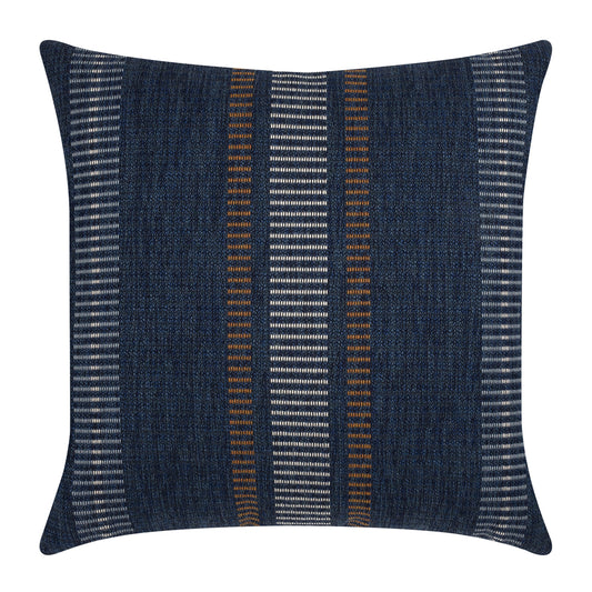 20" Square Elaine Smith Pillow  Journey Indigo