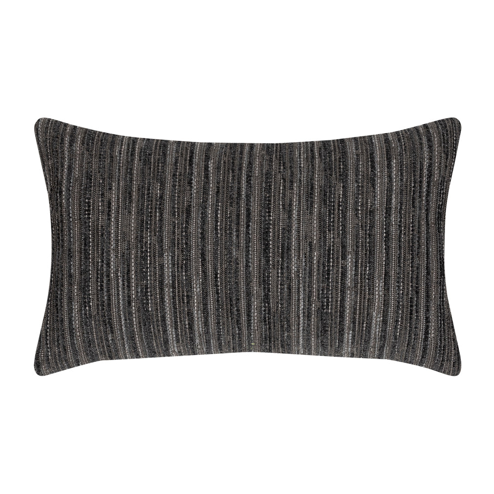 12" x 20" Elaine Smith Pillow  Luxe Stripe Charcoal