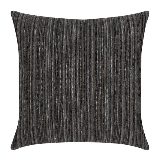 20" Square Elaine Smith Pillow  Luxe Stripe Charcoal