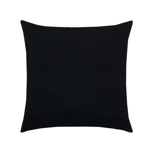 17" Square Elaine Smith Pillow  Canvas Black