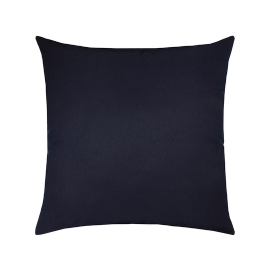 17" Square Elaine Smith Pillow  Canvas Navy