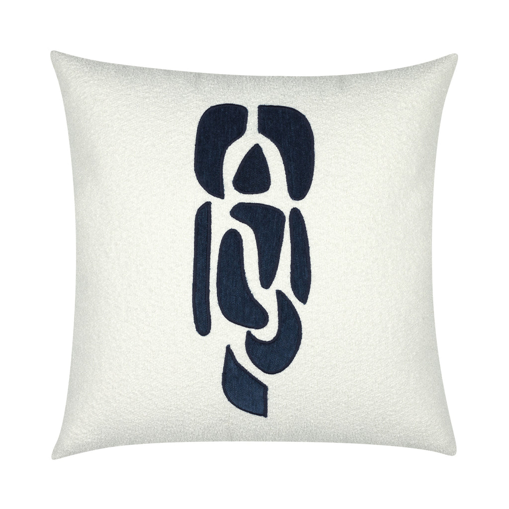 20" Square Elaine Smith Pillow Resonate Indigo