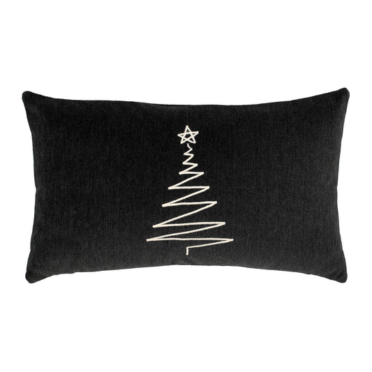 12" x 20" Elaine Smith Pillow Silent Night Noir
