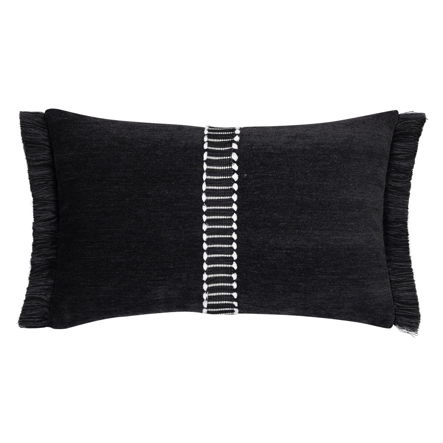 Elaine Smith Splendor Charcoal Lumbar Pillow, image 1