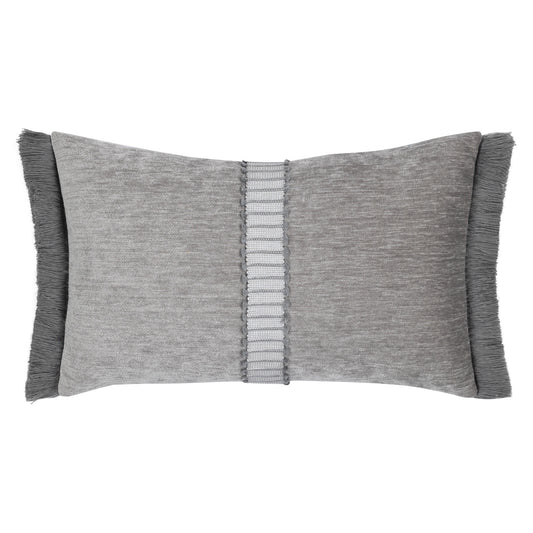 Elaine Smith Splendor Pewter Lumbar Pillow