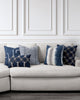 12" Round Elaine Smith Orb Pillow Instinct Denim