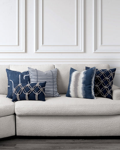 
                  12" Round Elaine Smith Orb Pillow Instinct Denim - Image 6
                