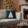 20" Square Elaine Smith Pillow Fraser Fir Midnight