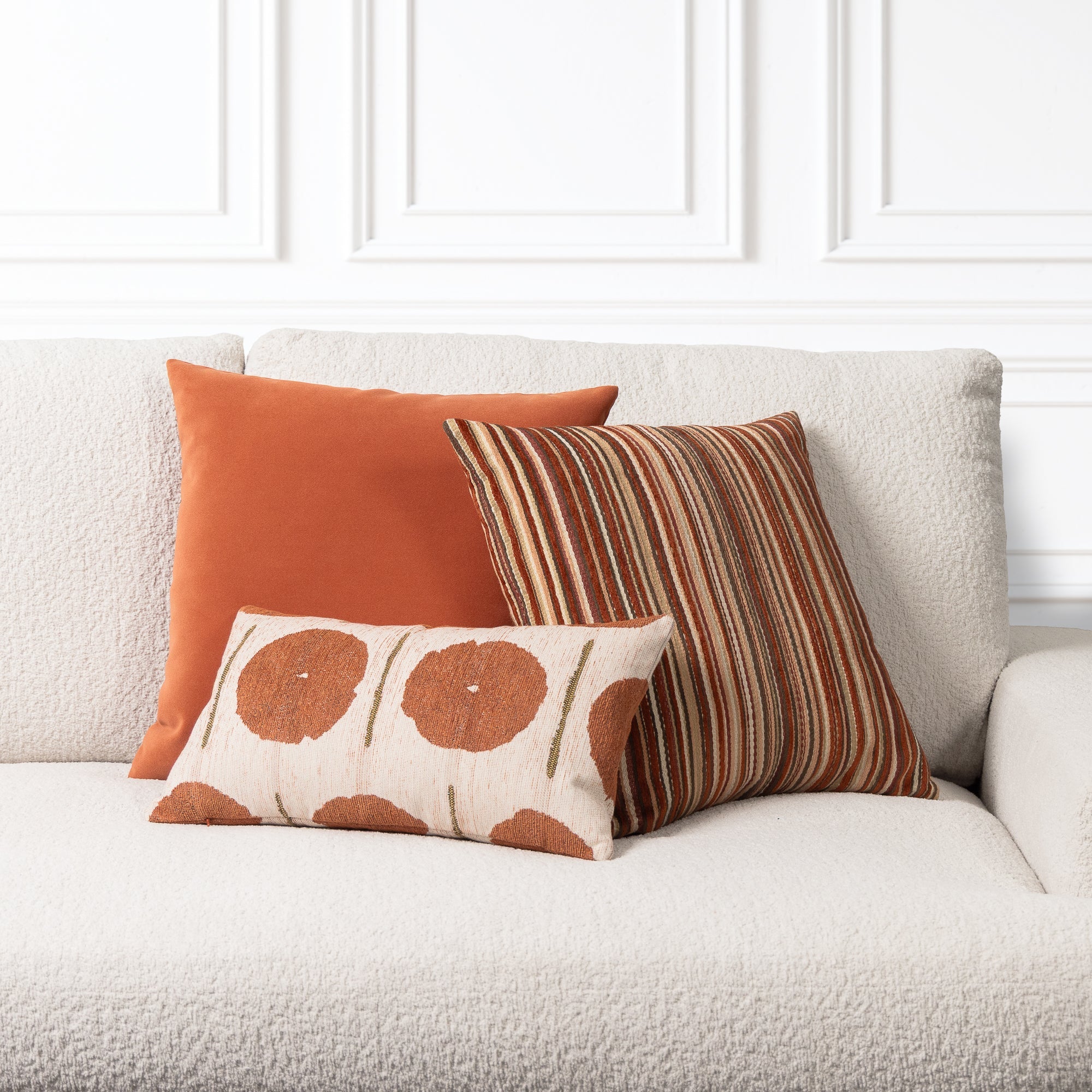 20" Square Elaine Smith Pillow Lush Velvet Spice