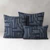 20" Square Elaine Smith Pillow  Noble Indigo