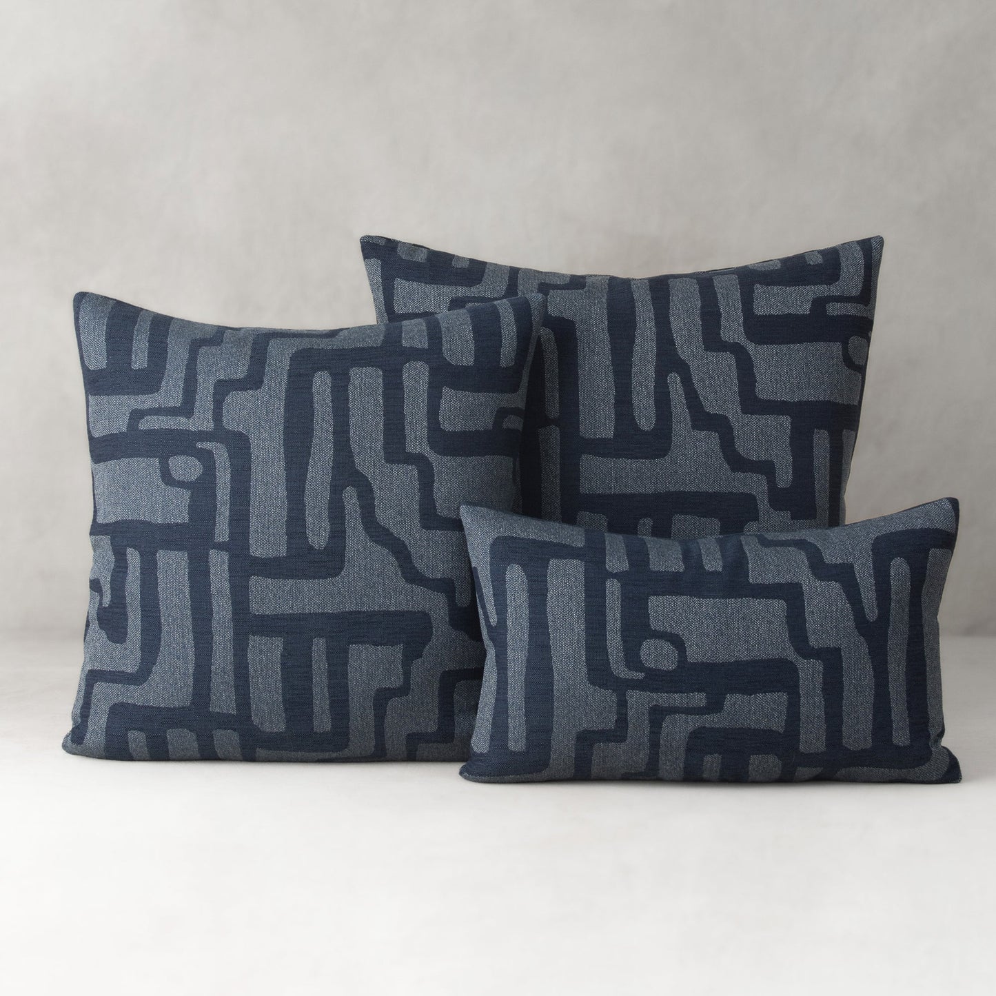 22" Square Elaine Smith Pillow  Noble Indigo, image 4