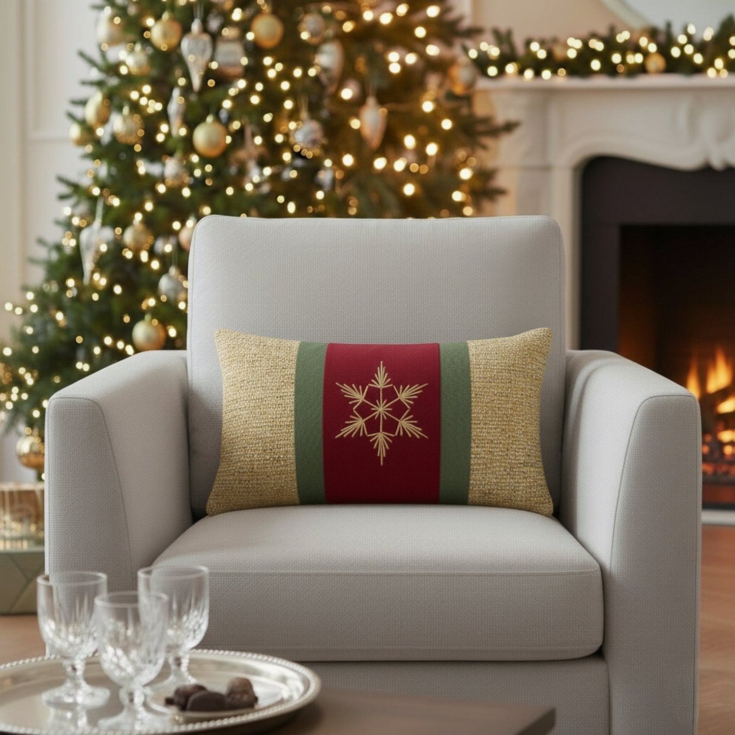 12" x 20" Elaine Smith Pillow Tradition Gold, image 3
