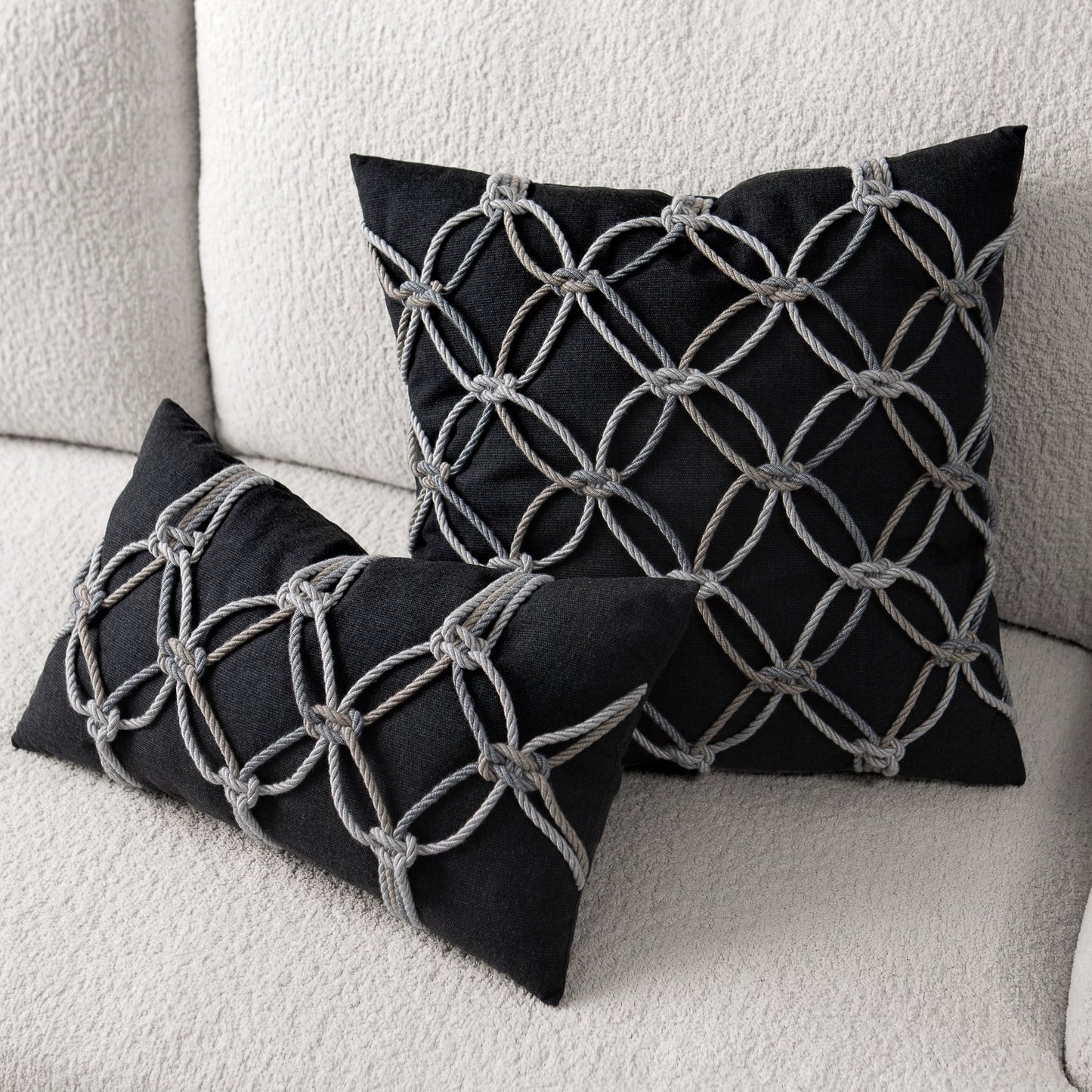 12" x 20" Elaine Smith Pillow Carbon Rope, image 5