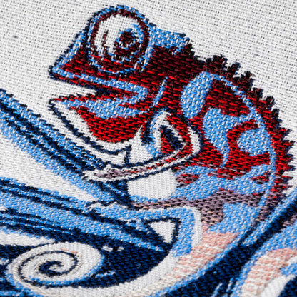 
                  22" Square Elaine Smith Pillow  Chameleon Capri - Image 3
                