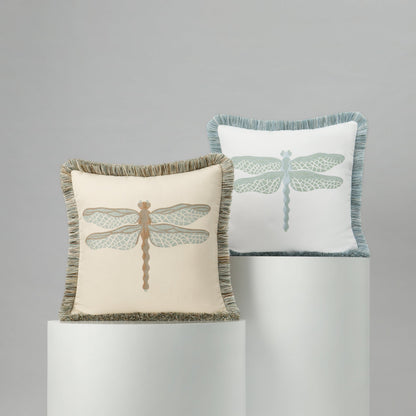 
                  20" Square Elaine Smith Pillow  Dragonfly Surf - Image 6
                