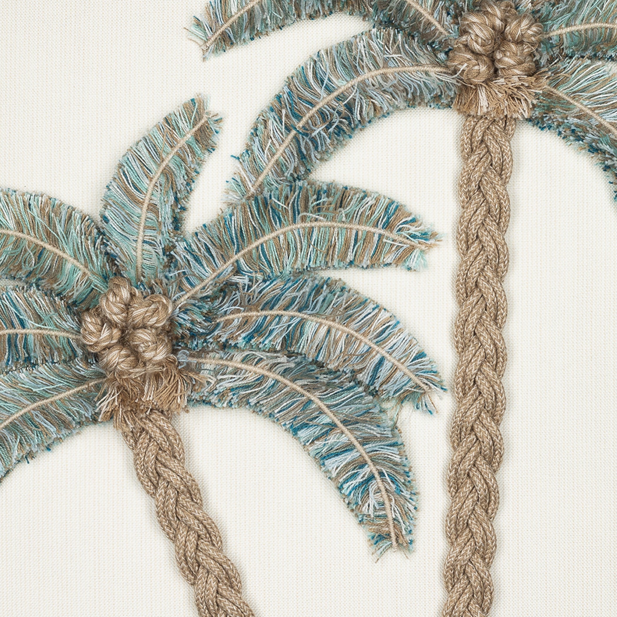22" Square Elaine Smith Pillow Escape Aqua