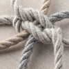 20" Square Elaine Smith Pillow  Grigio Rope