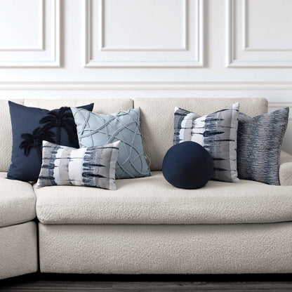 
                  12" Round Elaine Smith Orb Pillow Solid Indigo - Image 4
                