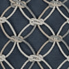20" Square Elaine Smith Pillow  Indigo Rope