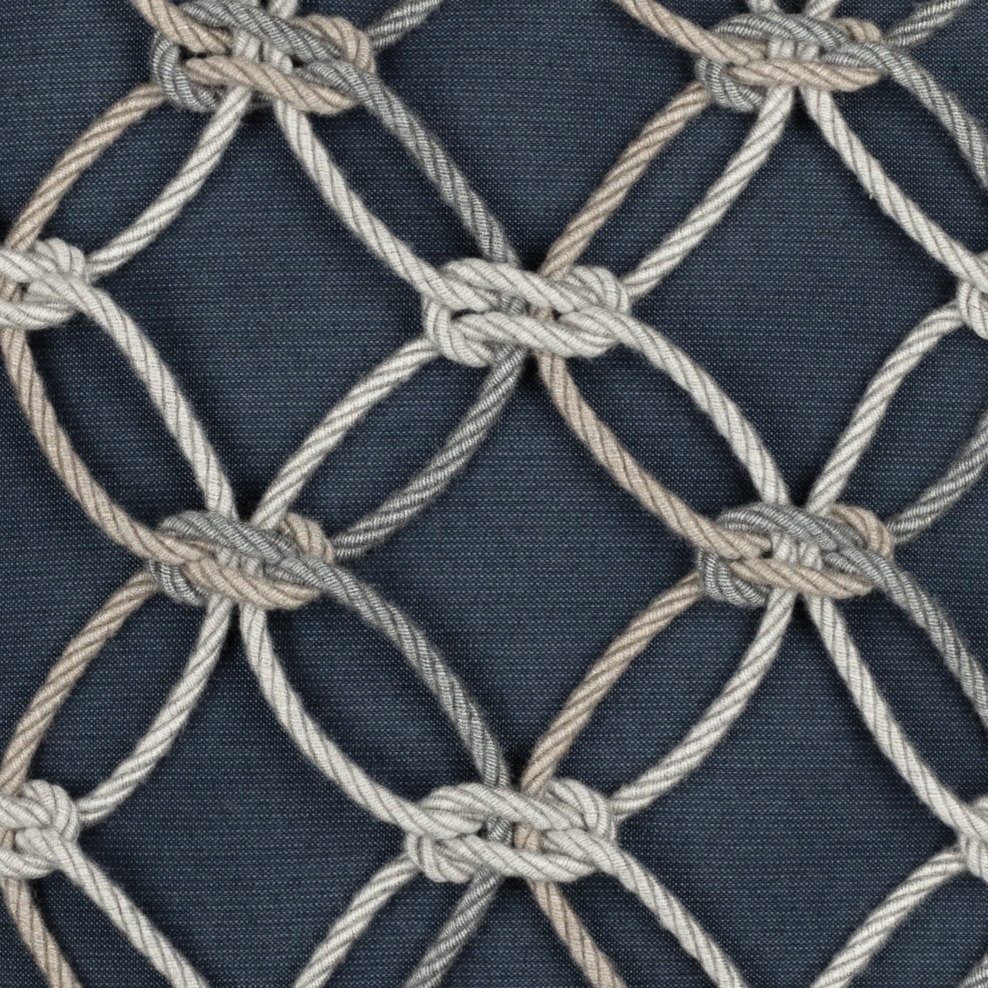 20" Square Elaine Smith Pillow  Indigo Rope