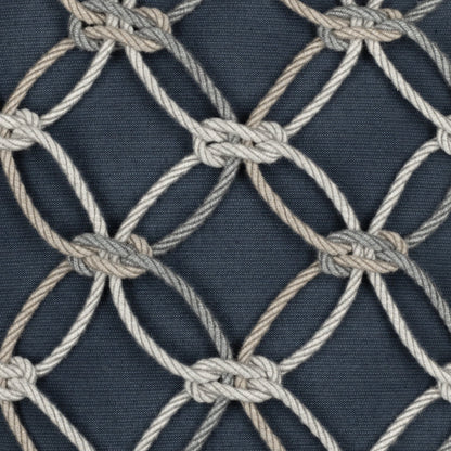 
                  20" Square Elaine Smith Pillow  Indigo Rope - Image 2
                