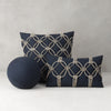 12" Round Elaine Smith Orb Pillow Solid Indigo