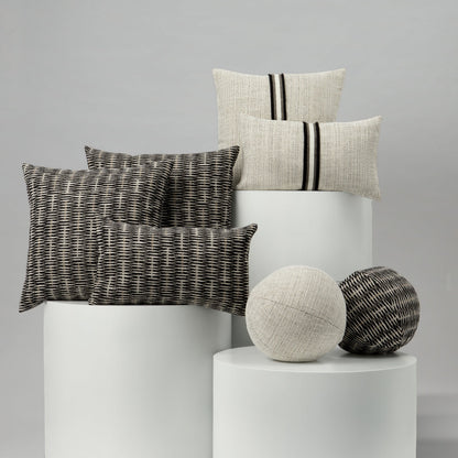 
                  22" Square Elaine Smith Pillow  Intertwine Ebony - Image 5
                