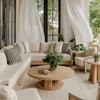 22" Square Elaine Smith Pillow  Intertwine Ebony