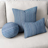 12" Round Elaine Smith Orb Pillow Kaleidoscope Indigo