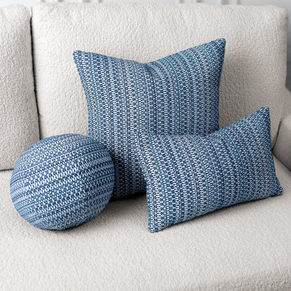 
                  12" Round Elaine Smith Orb Pillow Kaleidoscope Indigo - Image 5
                