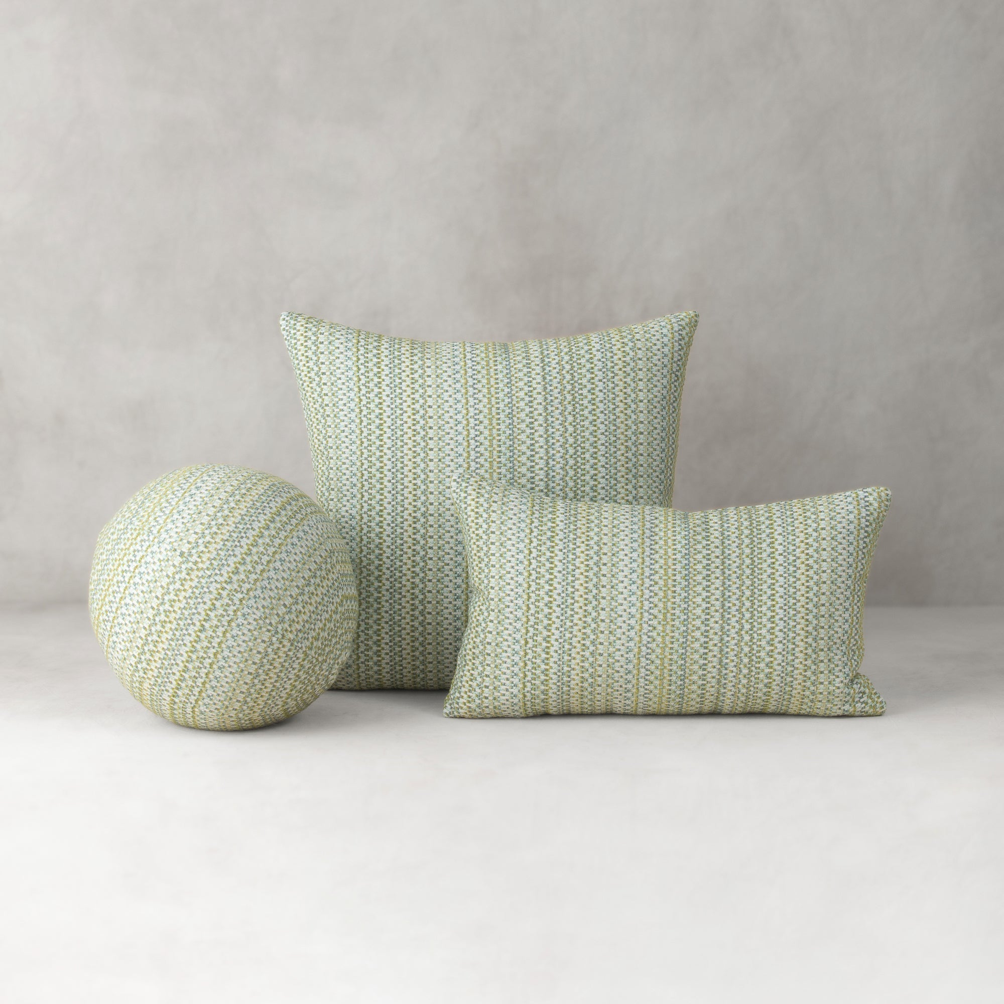 12" Round Elaine Smith Orb Pillow Kaleidoscope Spring