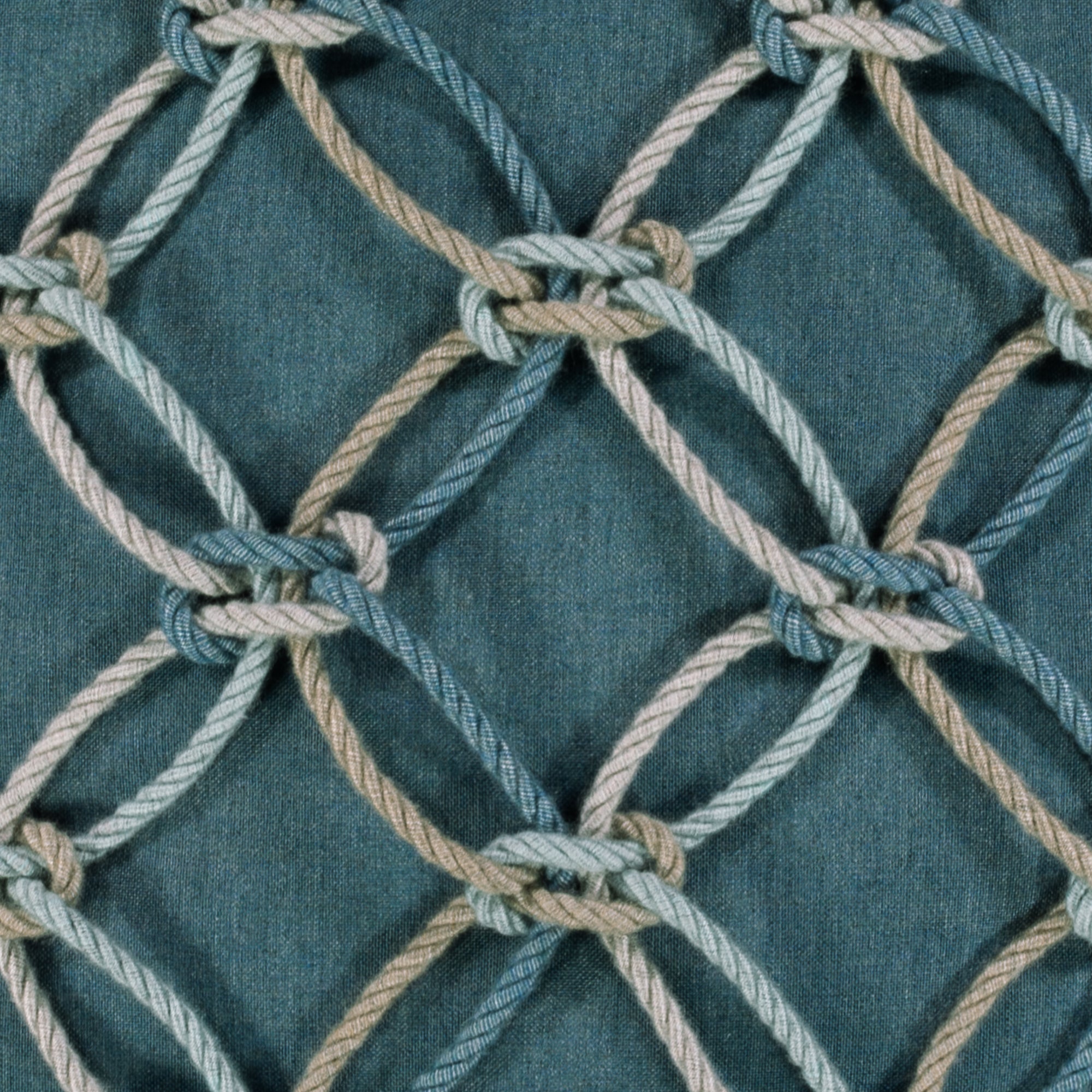 20" Square Elaine Smith Pillow  Lagoon Rope