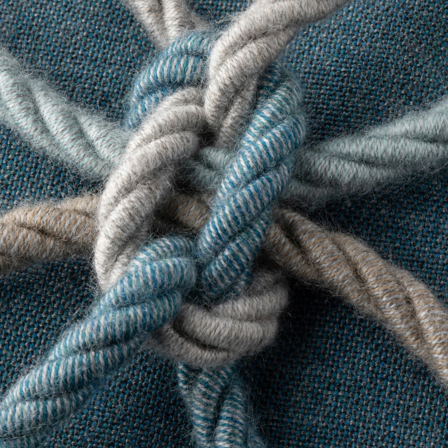 20" Square Elaine Smith Pillow  Lagoon Rope, image 9