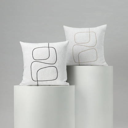 
                  20" Square Elaine Smith Pillow Linear Luxe Ebony - Image 3
                