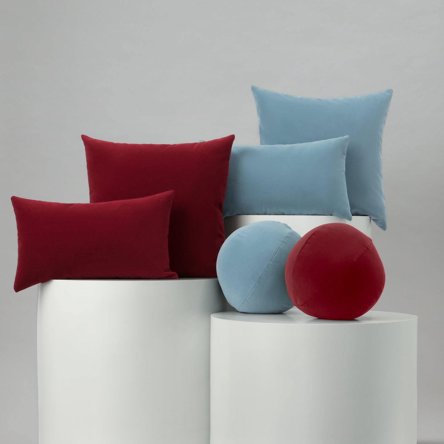 12" Round Elaine Smith Orb Pillow Lush Velvet Lipstick, image 5