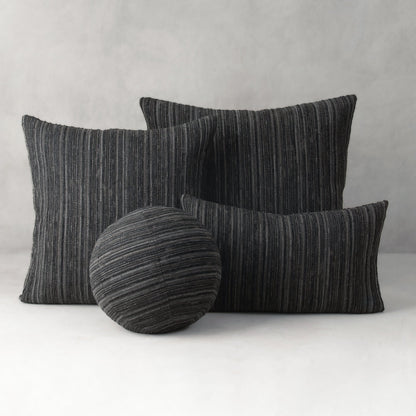
                  20" Square Elaine Smith Pillow  Luxe Stripe Charcoal - Image 5
                