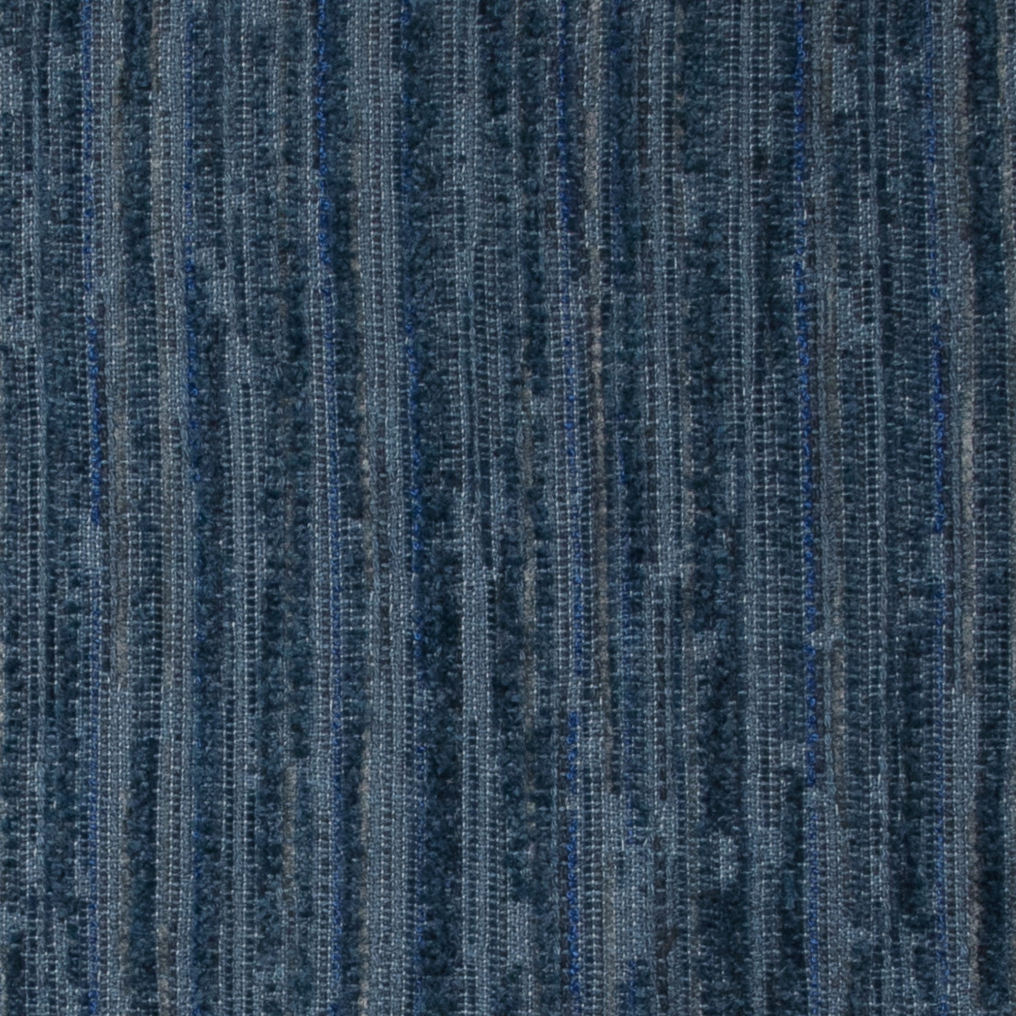 12" Round Elaine Smith Orb Pillow Luxe Stripe Indigo